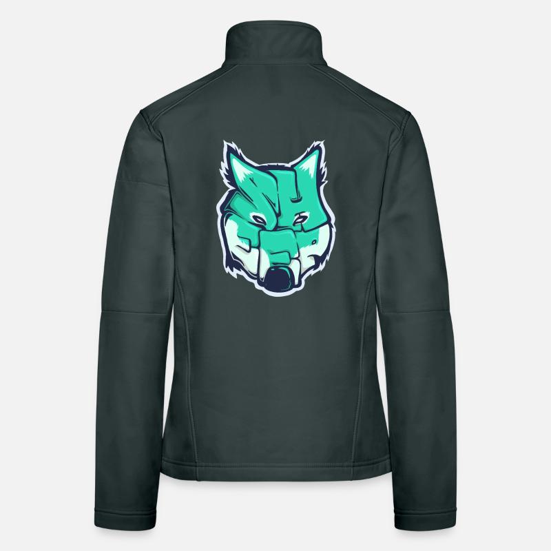 Wolf-Schaf, ein gezogenes Wort Frauen Softshelljacke