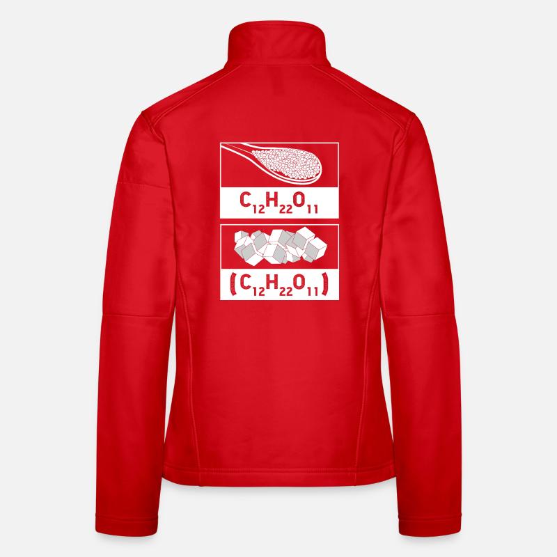 Strukturformel Chemie Wissenschaft Physik Labor Frauen Softshelljacke