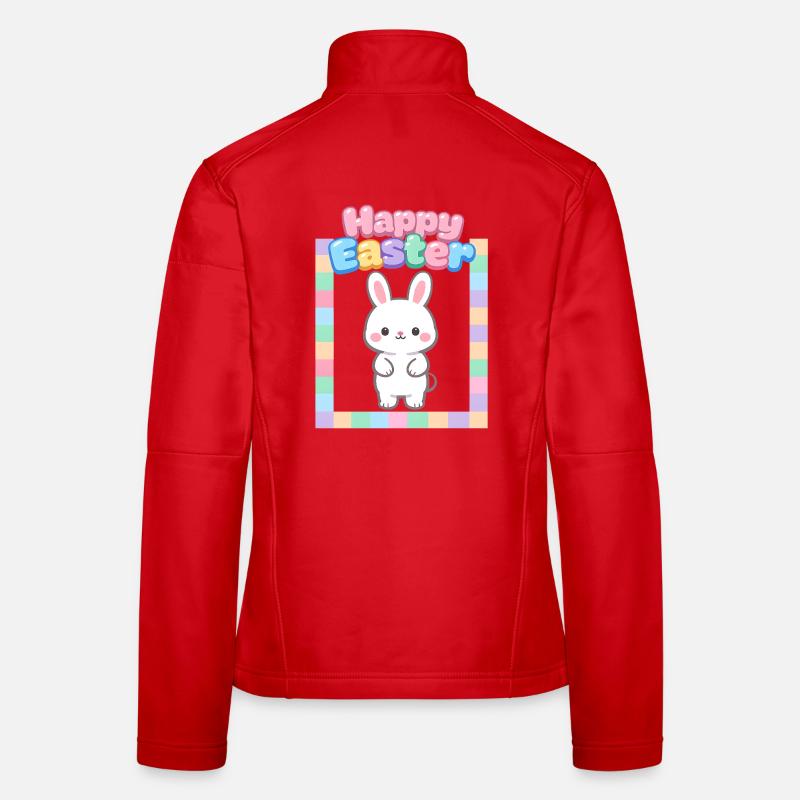 Bunny Bunny Spring Flowers Summer Easter Garden Women's Softshell Jacket