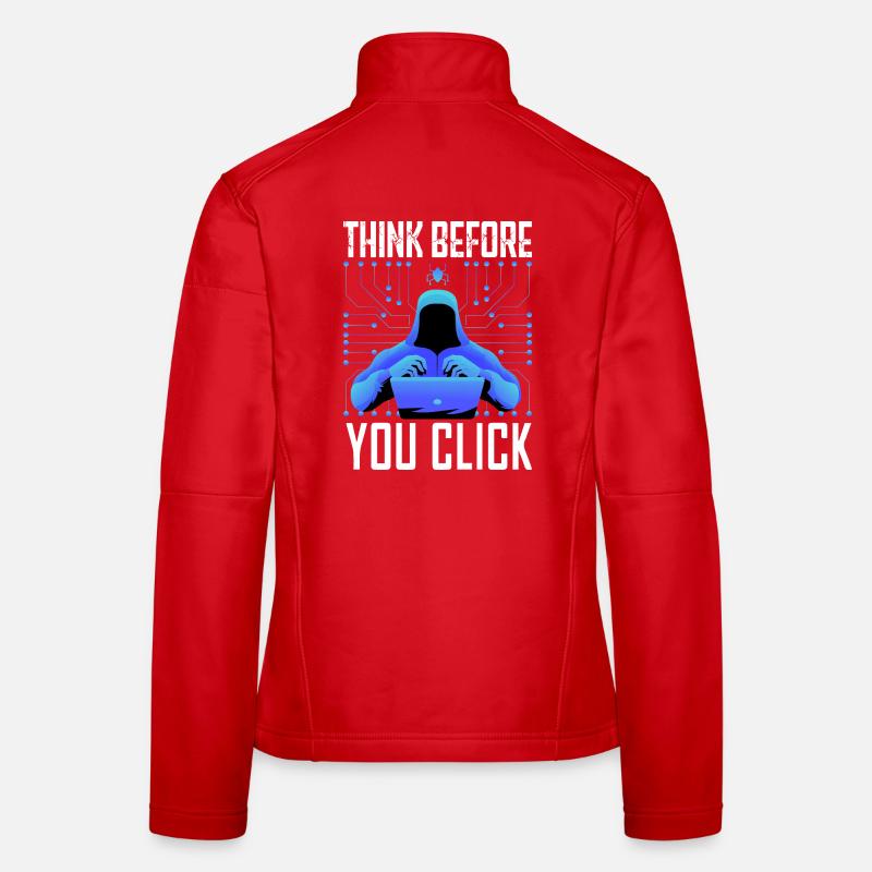 Hacker Hacking Programmer Linux Cybersecurity Data Women's Softshell Jacket