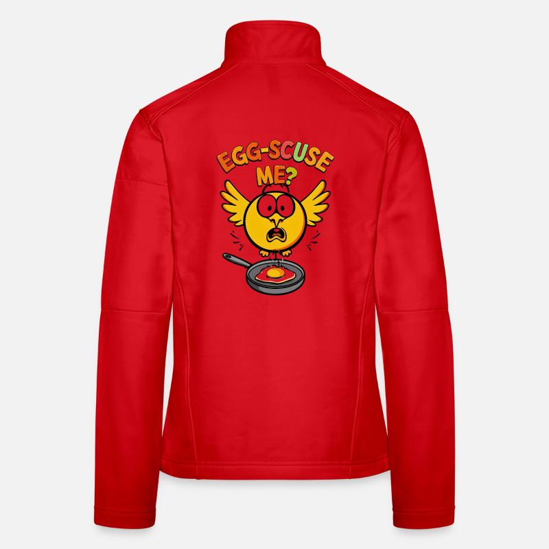 Egg-scuse Me? Women's Softshell Jacket