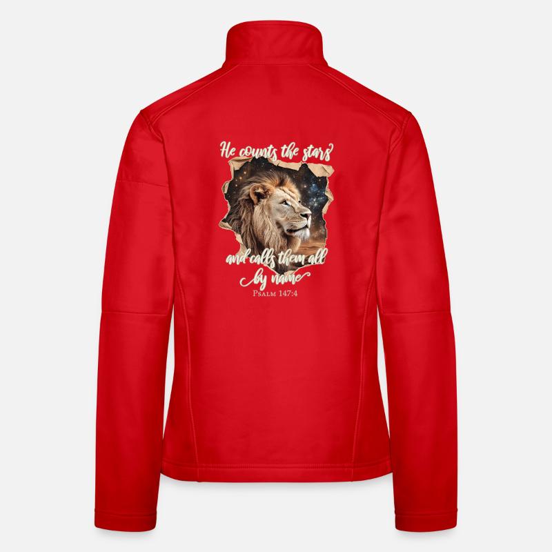 Löwe Bibelvers Christlich Frauen Softshelljacke