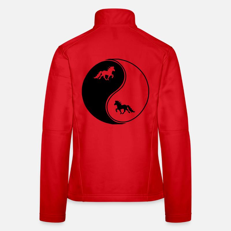 Islandpferde Yin Yang Freizeitreiten Pferd Frauen Softshelljacke