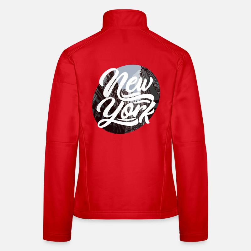 New York - Frauen Softshelljacke - Rot
