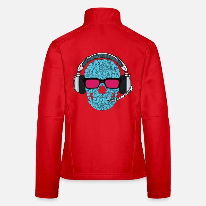 Musik Skull Frauen Softshelljacke