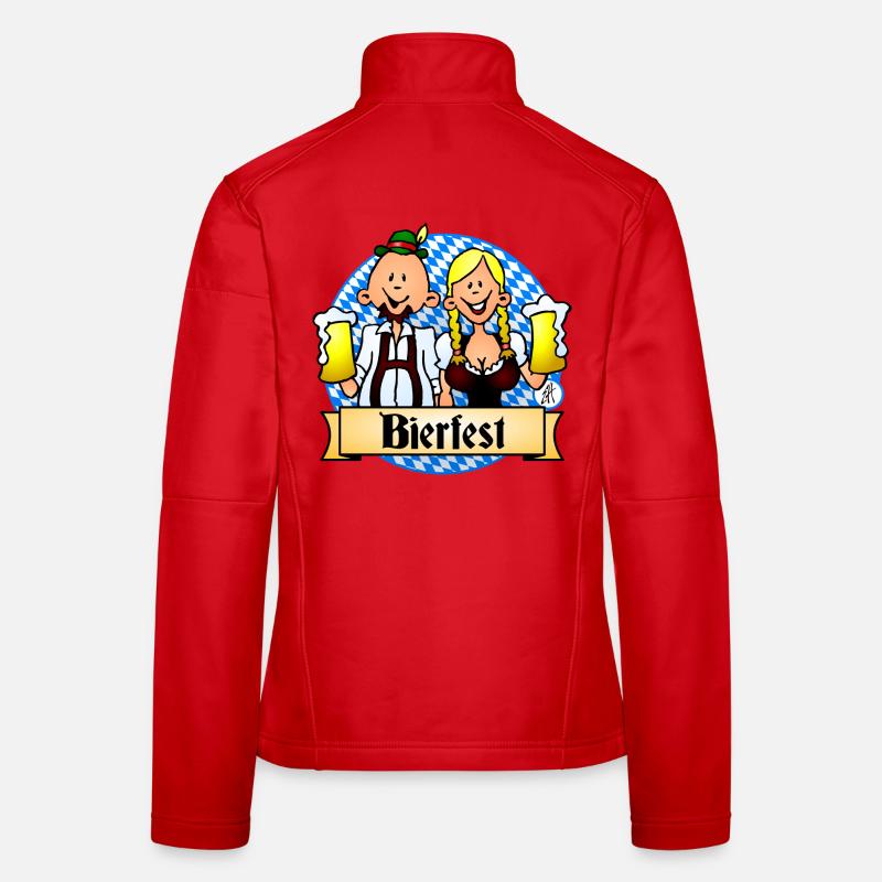 Conception de célébration du Bierfest Veste en tissu softshell Femme