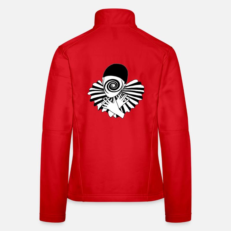 Vintage Galactic Pierrot - Women's Softshell Jacket - red