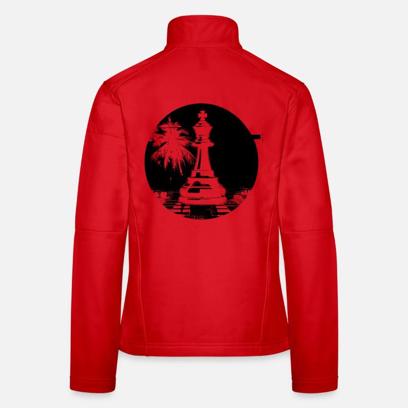 Schachfigur Frauen Softshelljacke