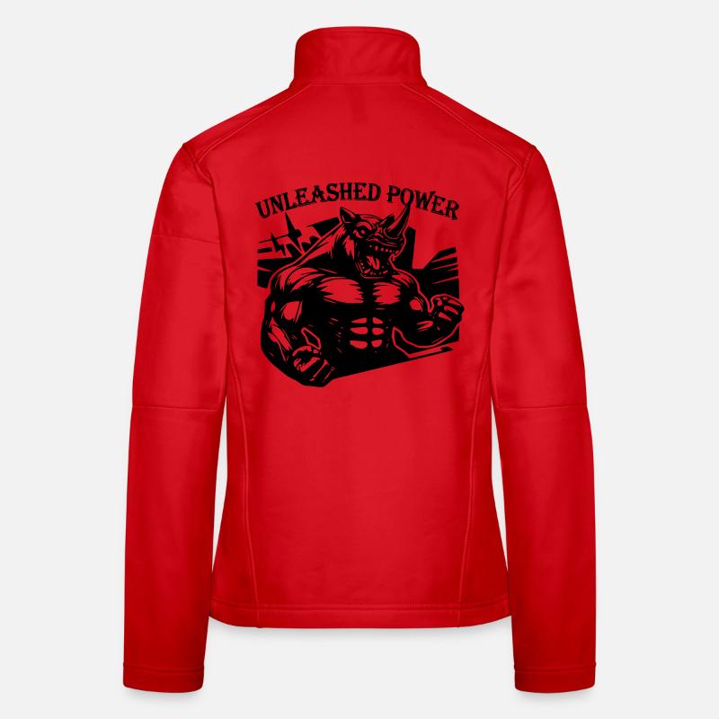 Nashorn Kraftsport Unleashed Power - Frauen Softshelljacke - Rot