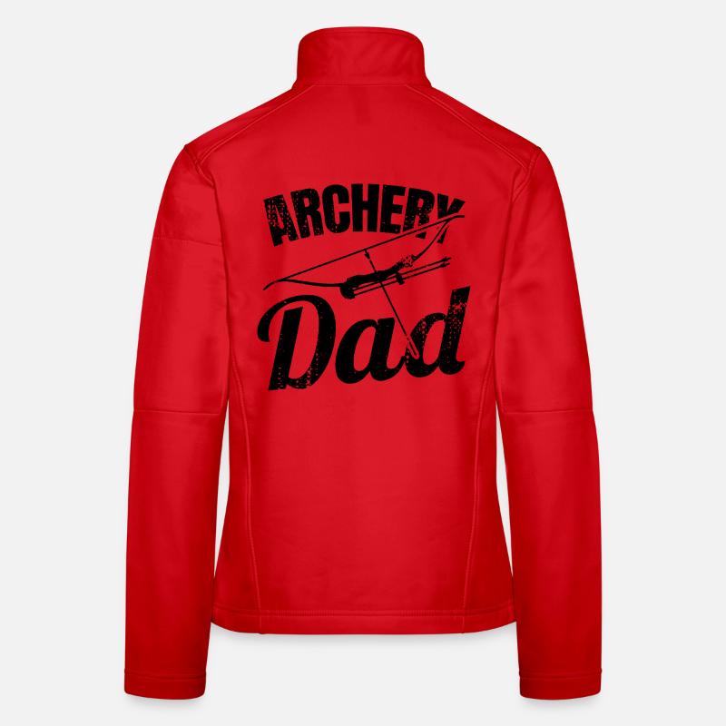 Bogenschießen Papa Frauen Softshelljacke