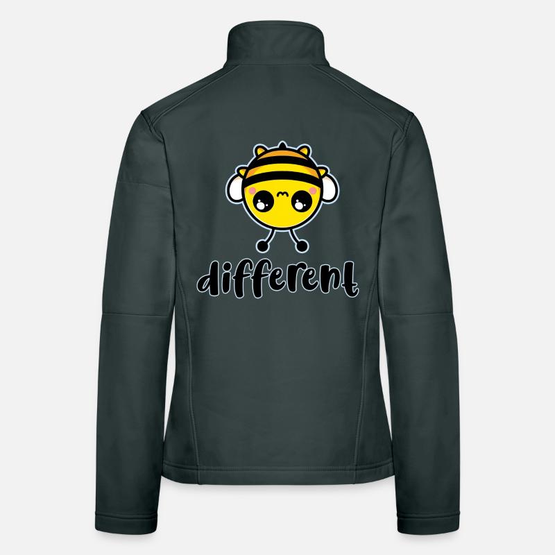 Bee Different Cute Character Women's Softshell Jacket