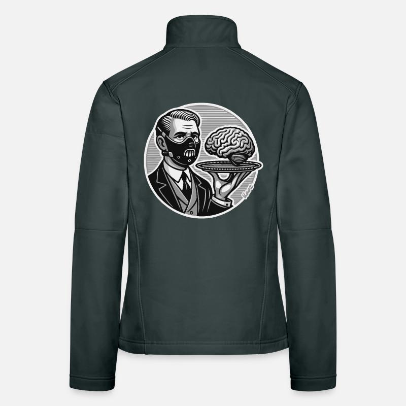 Parody Lecter Catering Serves Brain Today Women's Softshell Jacket