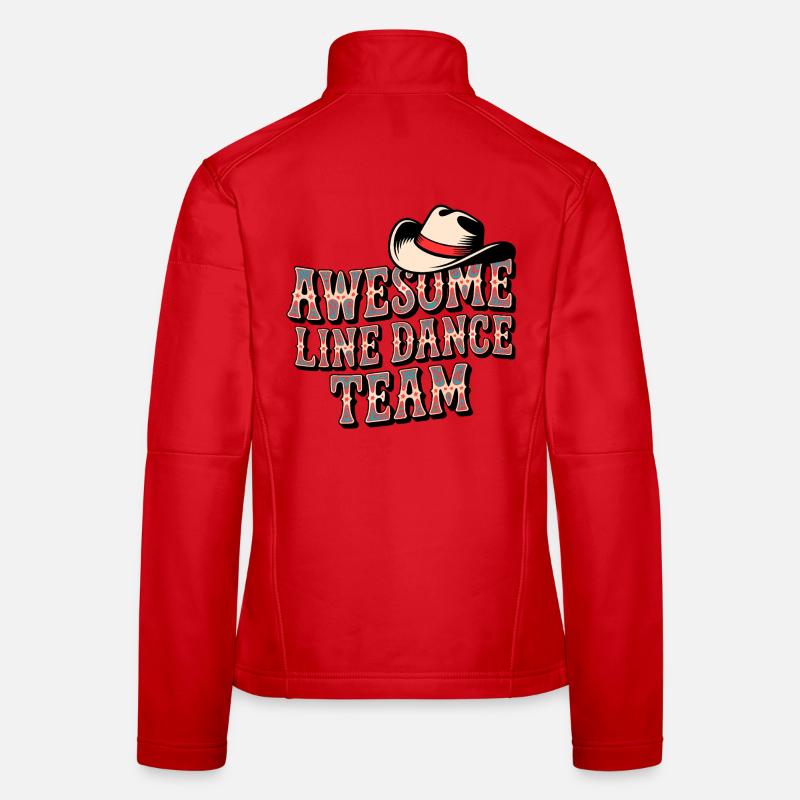 Awesome Line Dance Team Women's Softshell Jacket