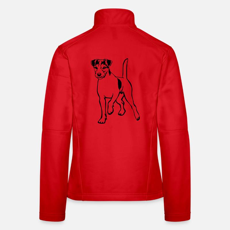 Parson Russell Terrier - Women's Softshell Jacket - red