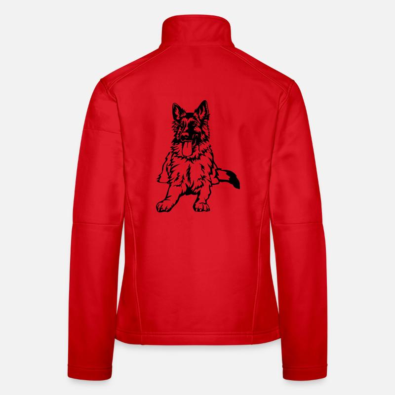 Deutscher Schäferhund Frauen Softshelljacke