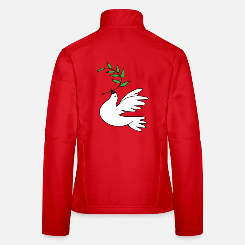 Friedenstaube Frauen Softshelljacke