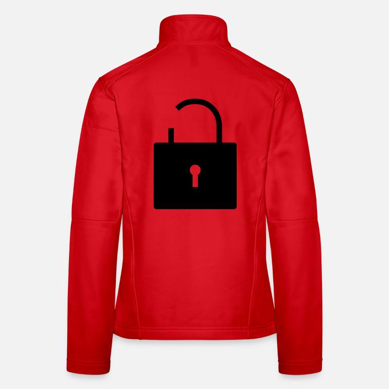 Pas de sécurité pas de sécurité verrou ouvert verrou Veste en tissu softshell Femme