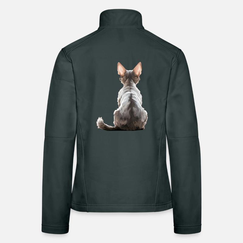 Devon Rex Katze Frauen Softshelljacke