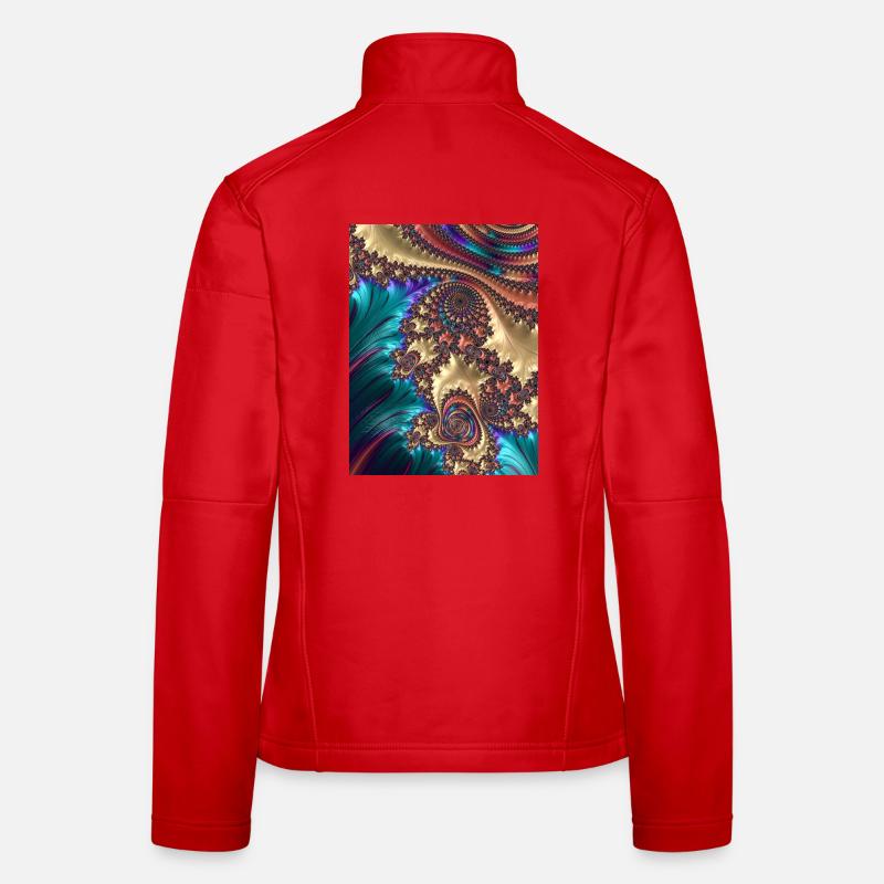 Abstrakt Frauen Softshelljacke