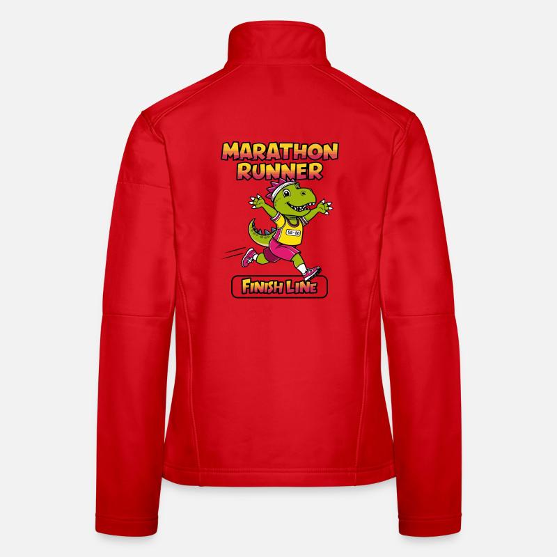 T-Rex Marathon Runner Women's Softshell Jacket
