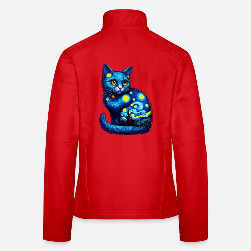 Chat Veste en tissu softshell Femme
