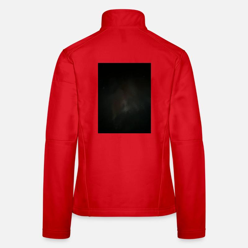 Nebel, Nachthimmelskörper - Frauen Softshelljacke - Rot