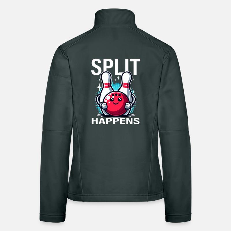 Split kommt Bowling-Freude Frauen Softshelljacke
