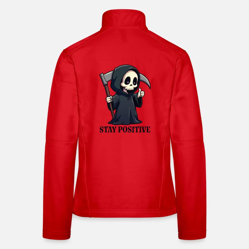 Restez positif Veste en tissu softshell Femme