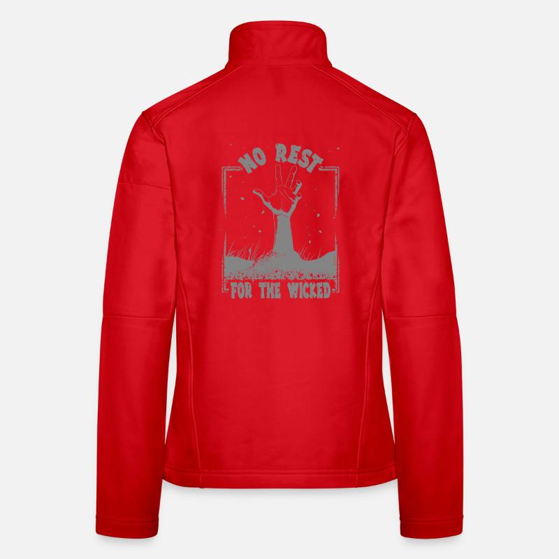No rest for the wicked - Women's Softshell Jacket - red