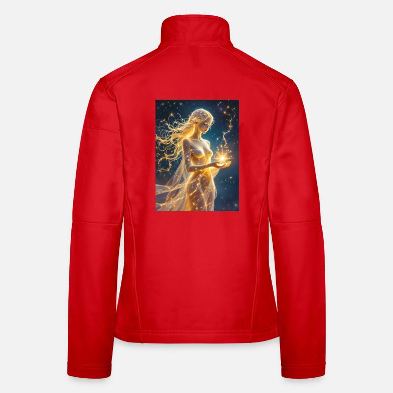Interstellar maiden formed from starlight  Women's Softshell Jacket