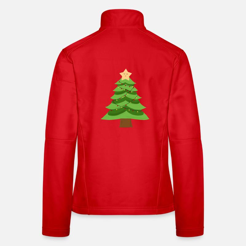 Small Christmas tree Women's Softshell Jacket
