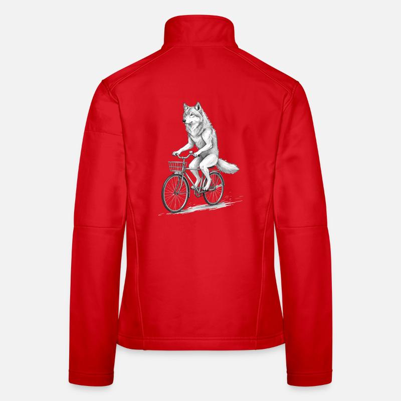 Wolf Cyclist à vélo Veste en tissu softshell Femme