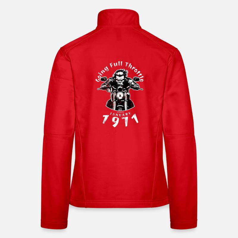 55. Geburtstag Going Full Throttle Since 01/1971 Frauen Softshelljacke