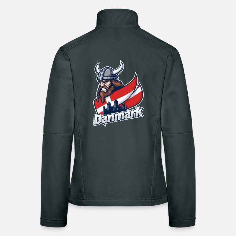 Denmark Viking Emblem Women's Softshell Jacket