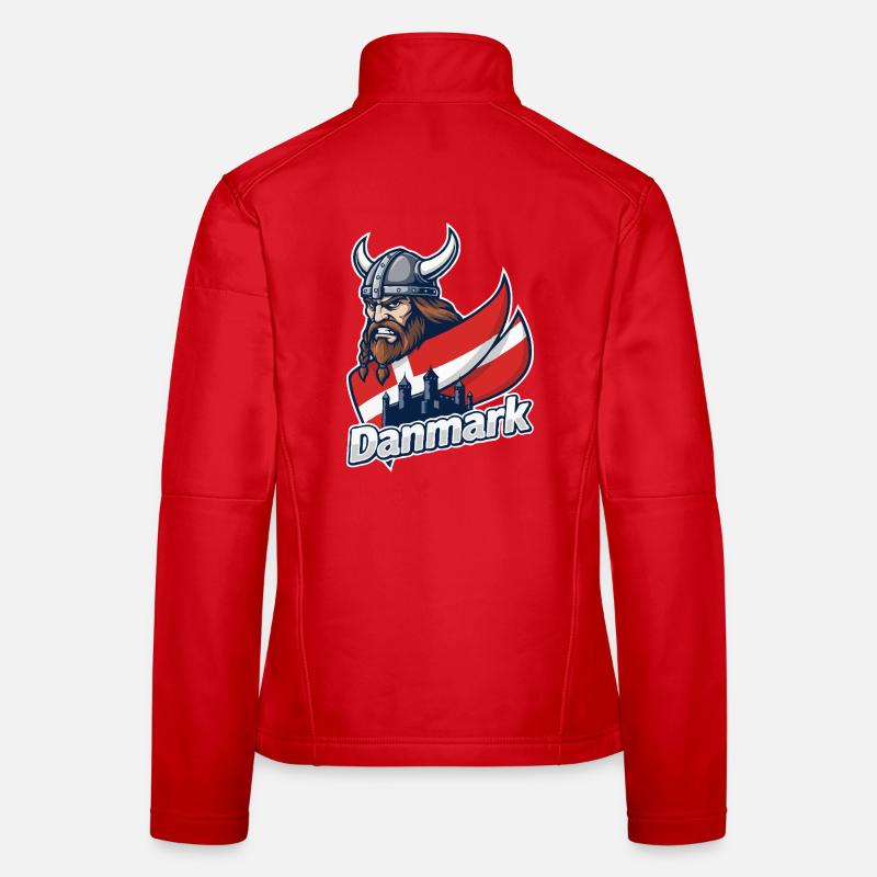 Denmark Viking Emblem Women's Softshell Jacket
