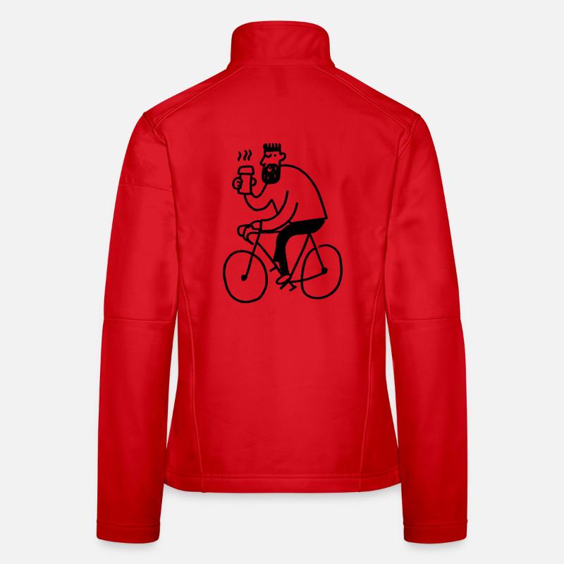 Hipster Biker Women's Softshell Jacket