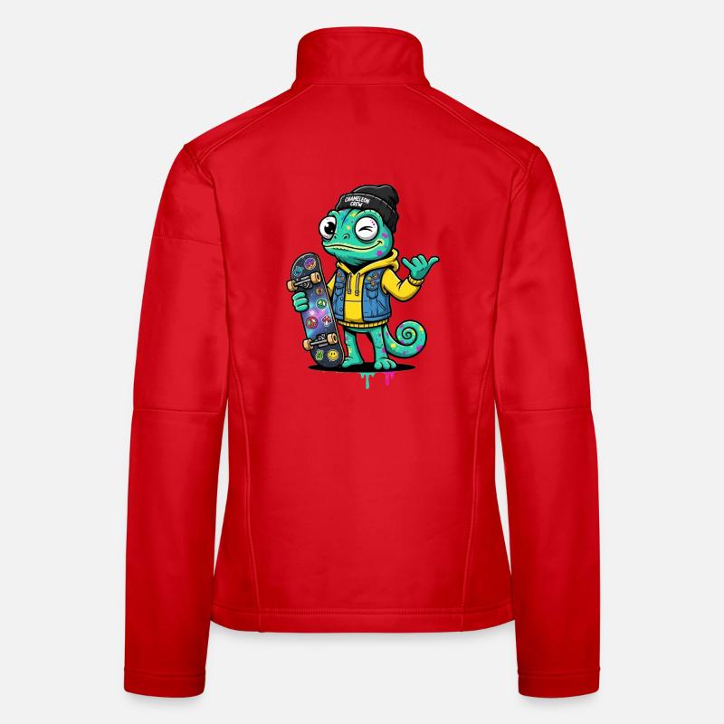Jeu de couleur Chameleon Skate Crew Veste en tissu softshell Femme