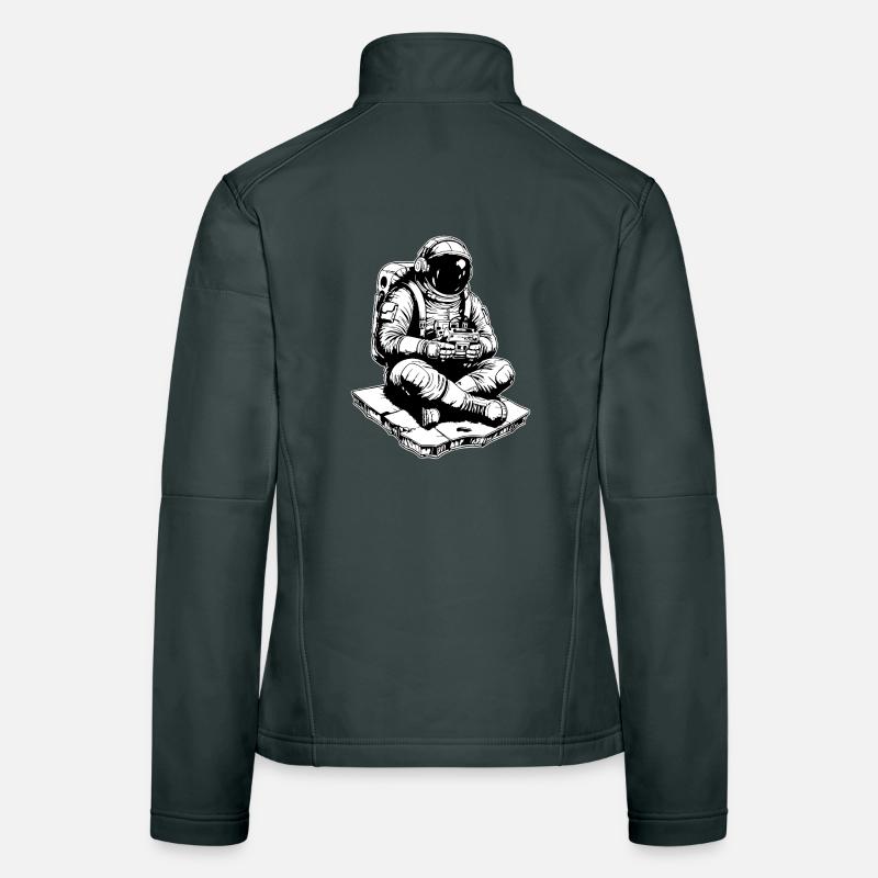 Astronaut Gaming Space Console Women's Softshell Jacket