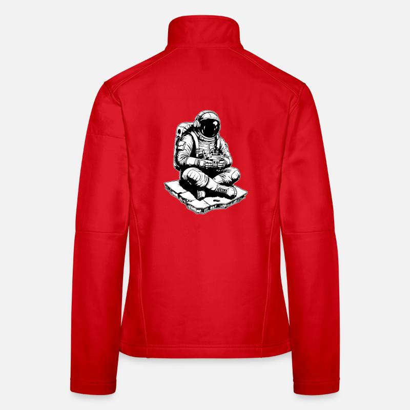 Astronaut Gaming Space Console - Women's Softshell Jacket - red