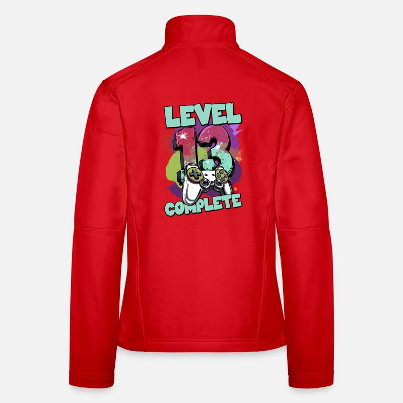 Level 13 Complete Gaming Splash years old Women's Softshell Jacket