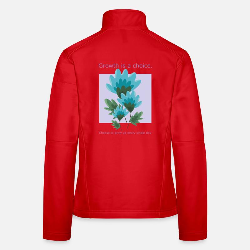 La croissance est un choix Veste en tissu softshell Femme
