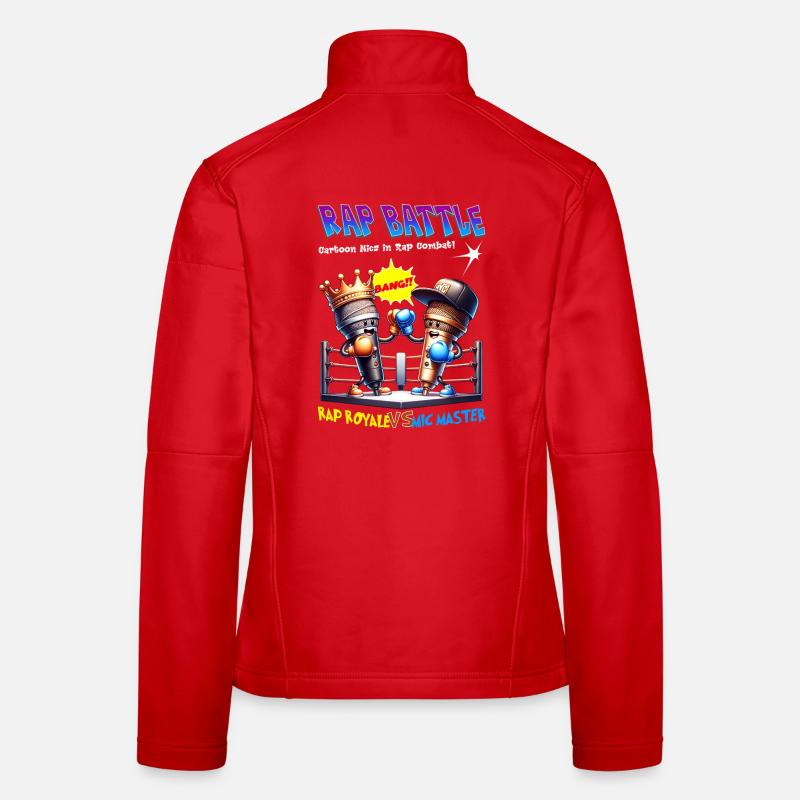 Bataille de micros de rap Veste en tissu softshell Femme