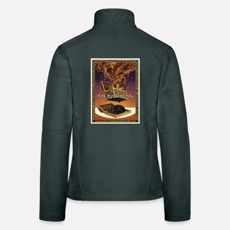 Not My Demons Cat Women's Softshell Jacket