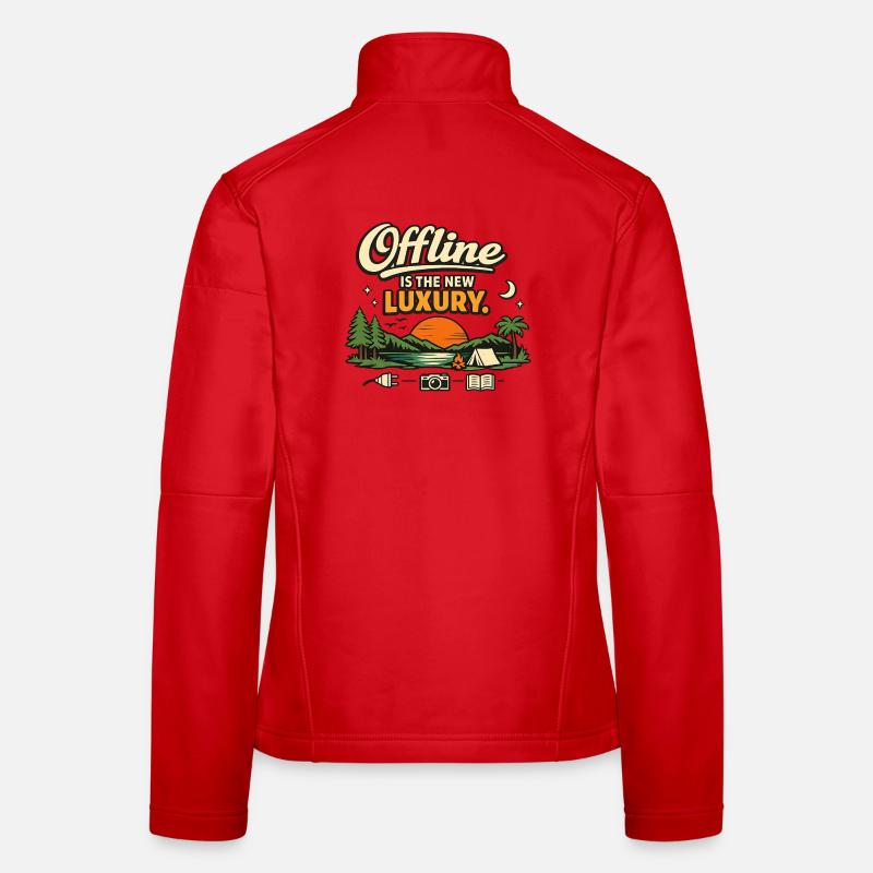 Offline ist der neue Luxus Frauen Softshelljacke