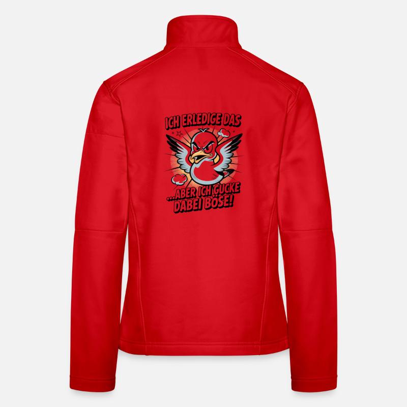 Ich erledige das  Möwe Witziger Vogel Frauen Softshelljacke