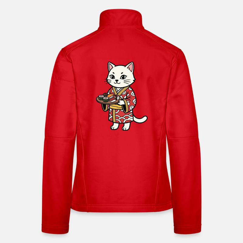sushi cat Women's Softshell Jacket