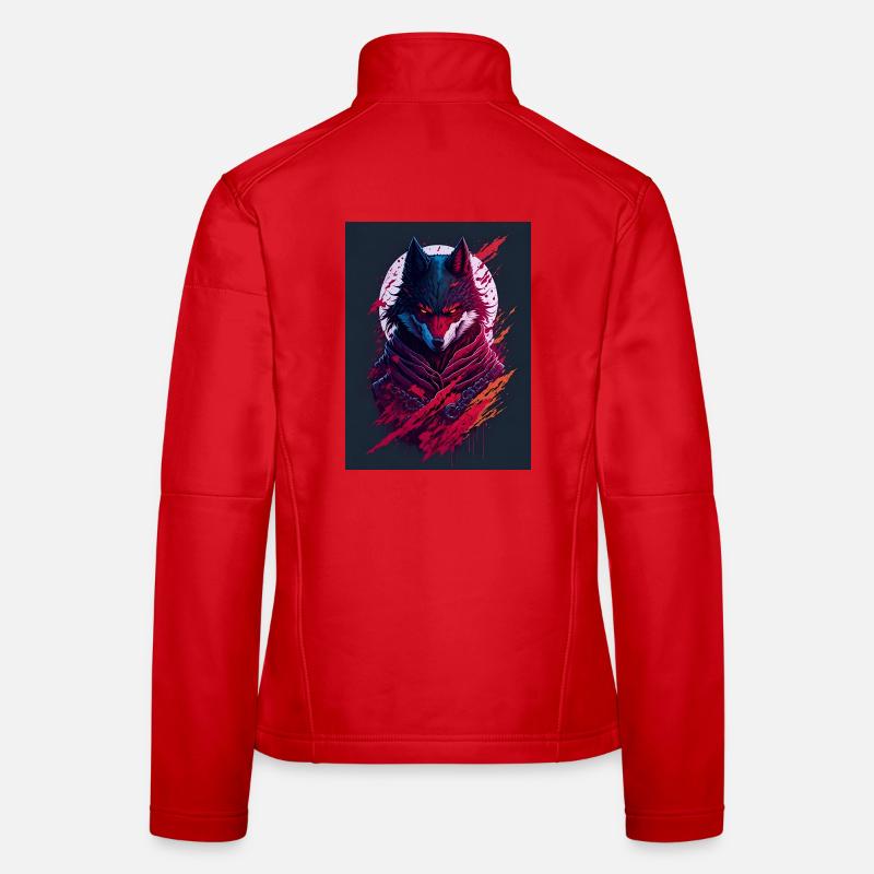 Esprit du Loup de la Lune de Sang Veste en tissu softshell Femme