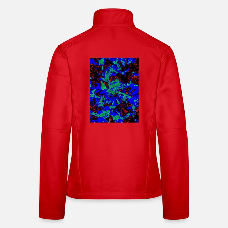 Neon Bloom Nebula Women's Softshell Jacket