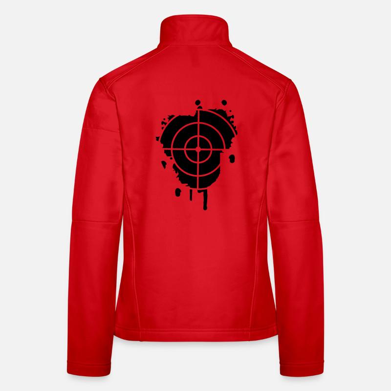 Une cible comme un graffiti Veste en tissu softshell Femme