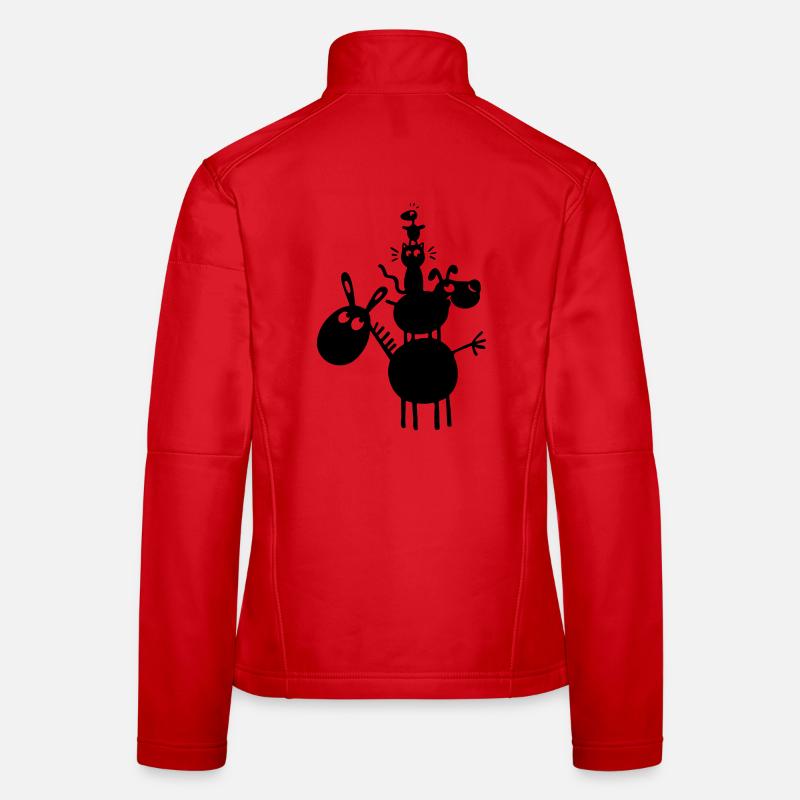 Funny Animals Women's Softshell Jacket